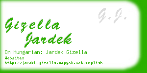 gizella jardek business card